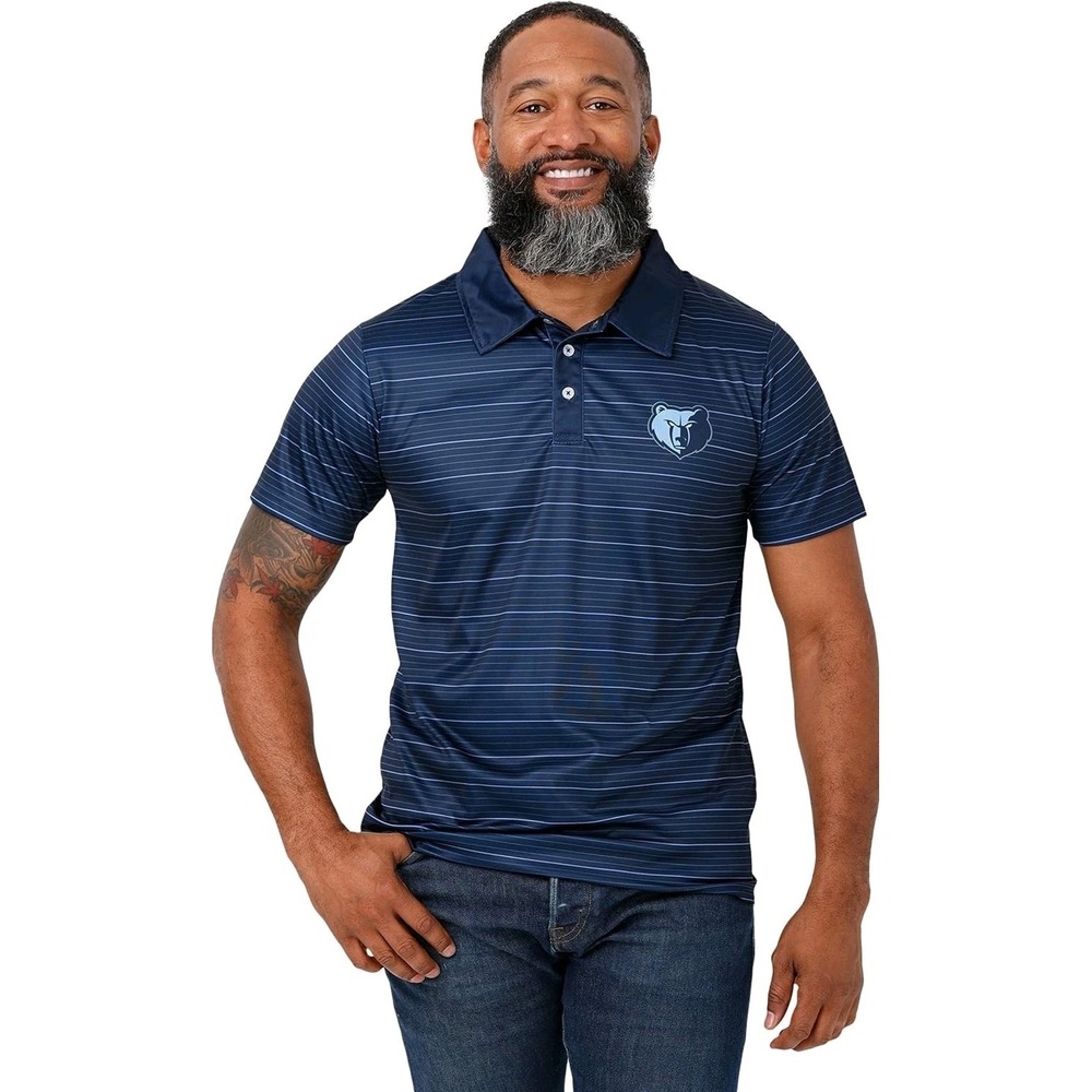 FOCO Minnesota Timberwolves NBA Men's Striped Polyester Polo - Size 2XL